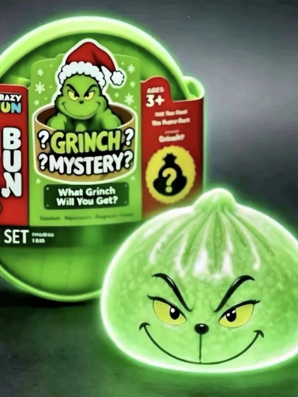 Crazy Fun Grinch Mystery Dumpling Squishy Toy Set NWT Box Of 12